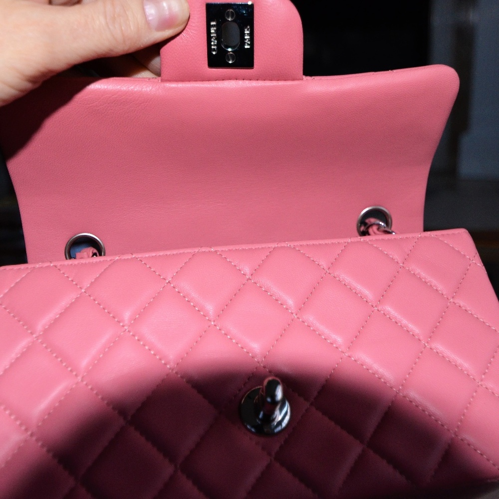 SOLD CHANEL Rectangular Mini Pink - Picture 6 of 8